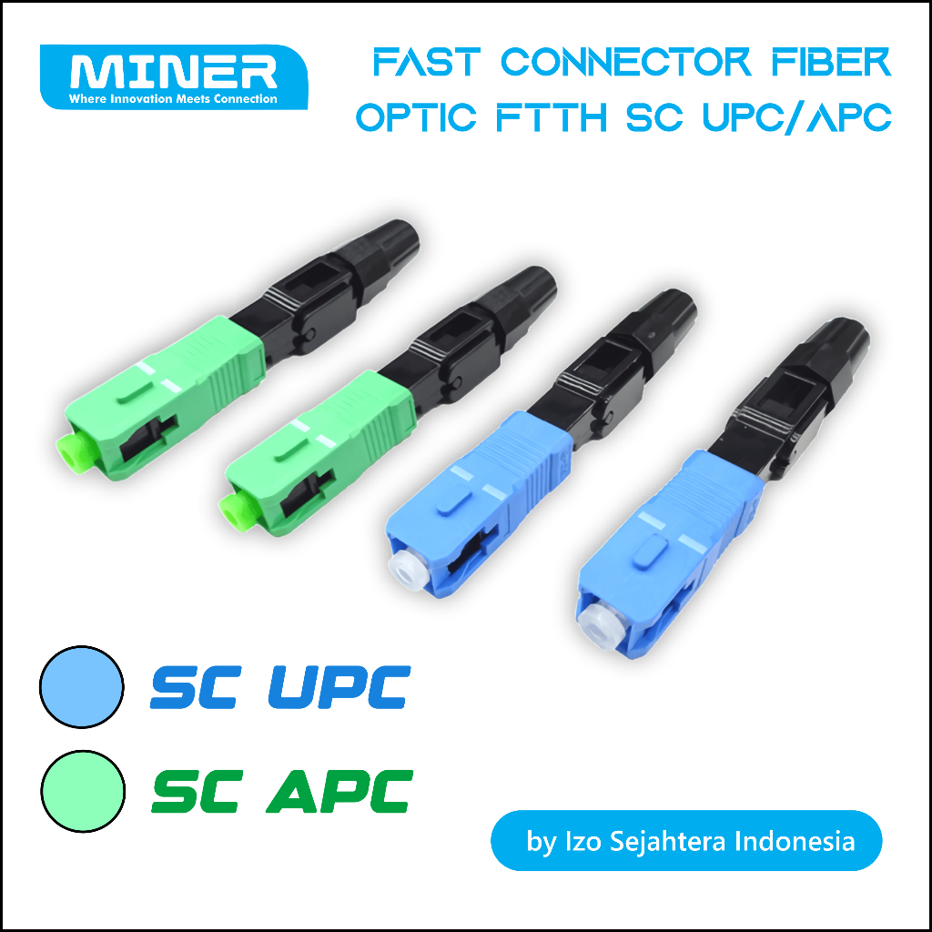 Fast Connector Fiber Optik FTTH SC APC / UPC