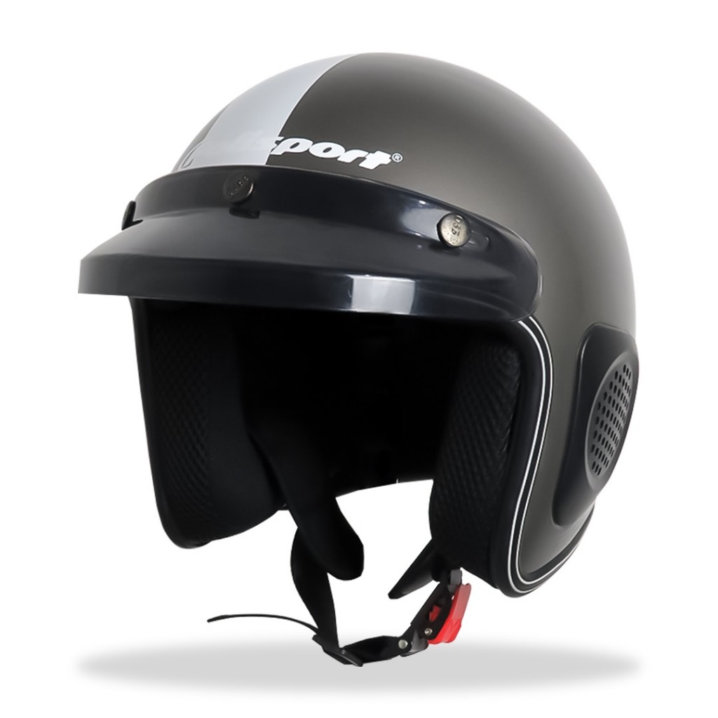 Polisport Helm Retro  Kaca Osbe Coating  Helm Bogo Dewasa Retro Klasik / Helm Retro/ Helm Murah/ Hel