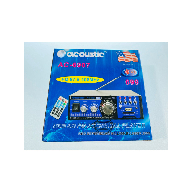 Power Amplifier USB ACOUSTIC AC 6907