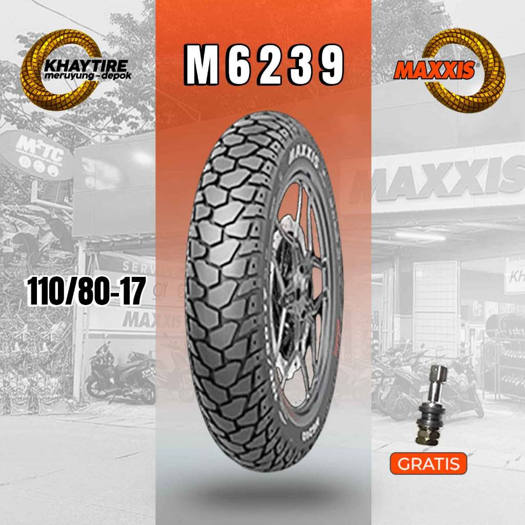 Ban Motor Touring Adventure MAXXIS M6239 110/80 Ring 17 Tubeless