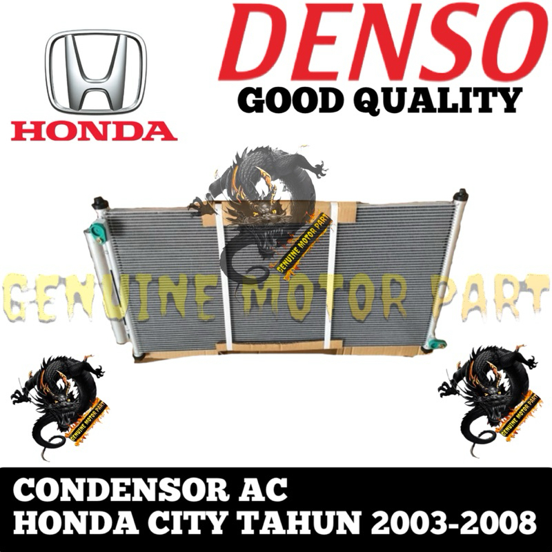 CONDENSOR AC HONDA CITY TAHUN 2003-2008 ASLI DENSO JAPAN OEM