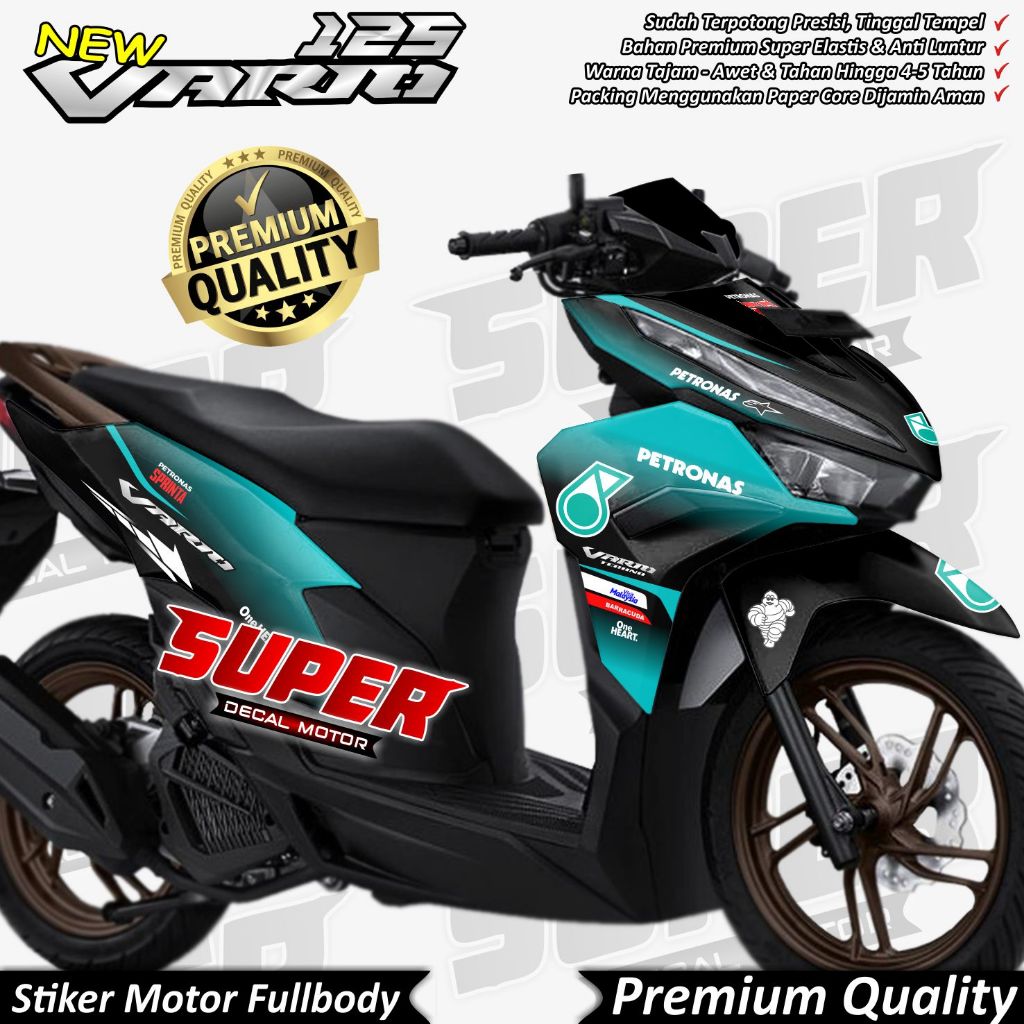 (COD) Stiker Decal Honda Vario 125 New 2023 Full Body Variasi Konsep Petronas