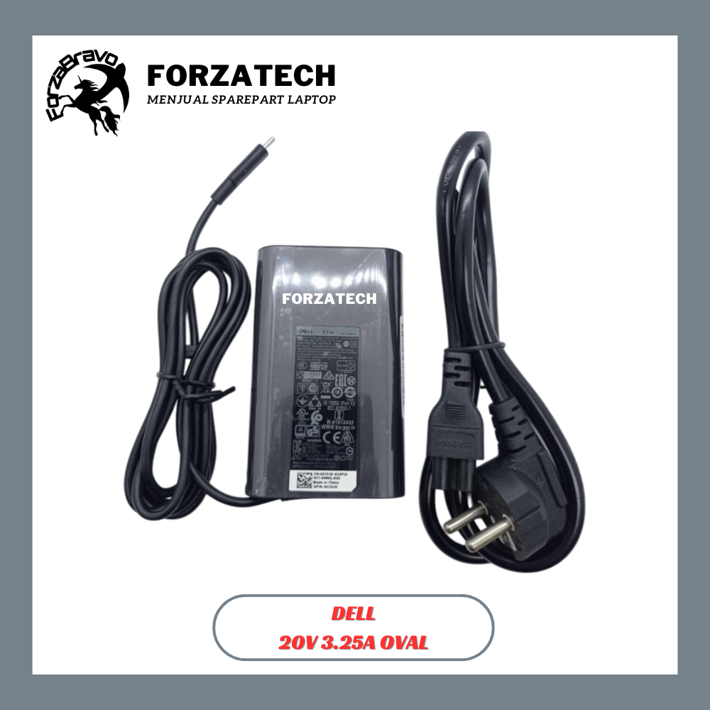 Charger Adaptor Laptop Inspiron 13 7306 2 in 1 20V-3.25A (USB-C)