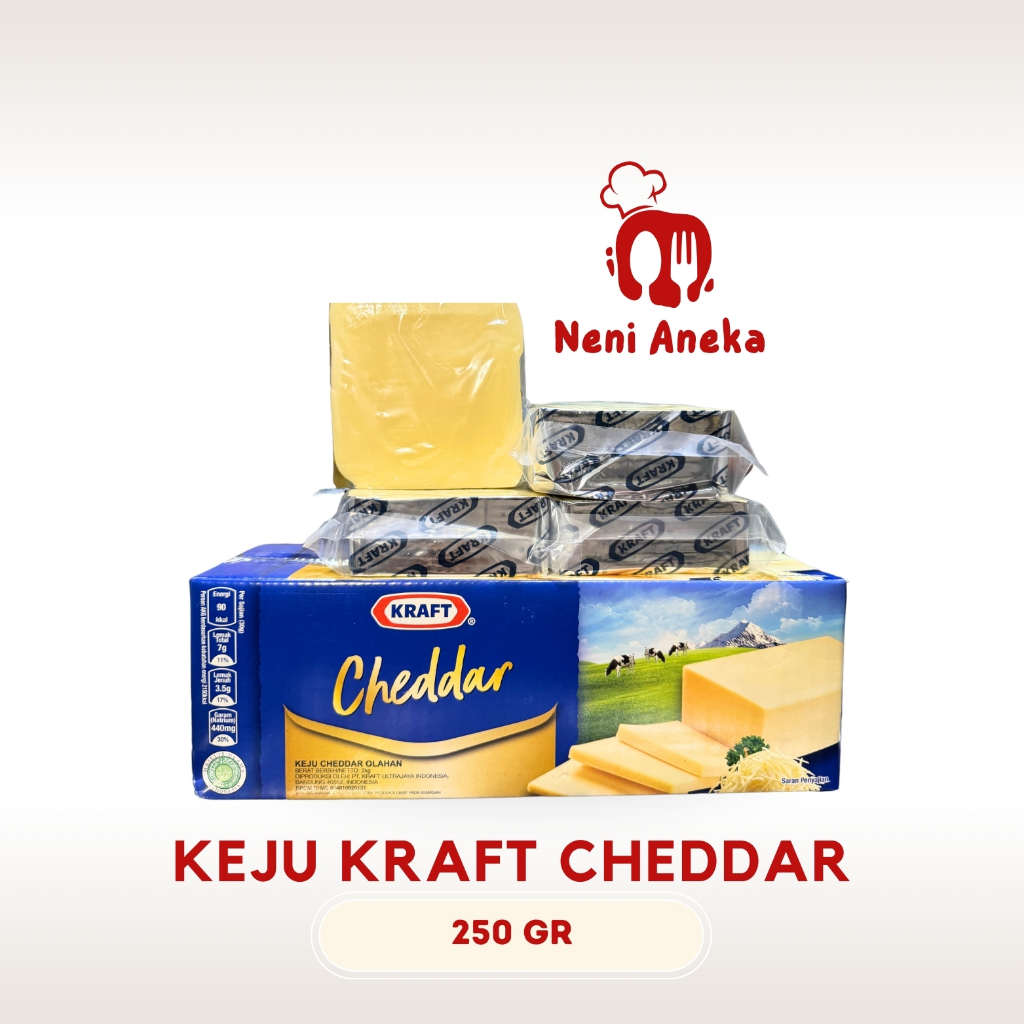 

Keju Kraft Cheddar - 250gr / Keju Kraft Parut 250gr (Repack)