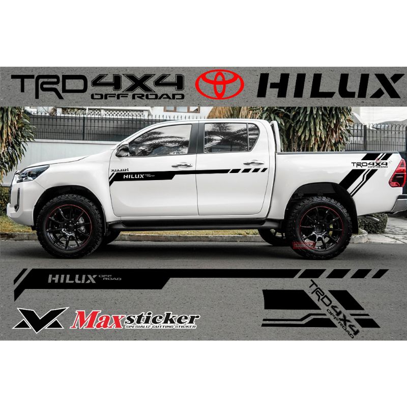 Sticker mobil hilux sticker list terlaris mobil hilux stiker mobil hilux