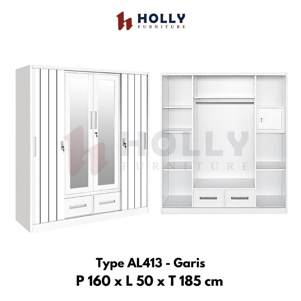 Lemari Pakaian Besi Pintu Sliding 2 Pintu - 3 Pintu - 4 Pintu - 5 Pintu Import Lemari Baju Besi