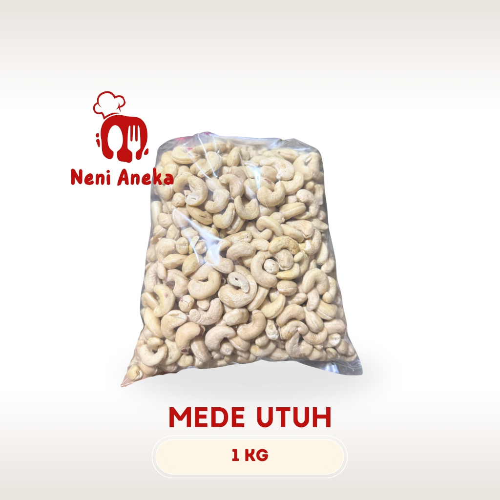 

Kacang Mede Mentah Kualitas Super UTUH - 1kg / Mete Kupas Mente Kiloan Cashew Nut 1Kg