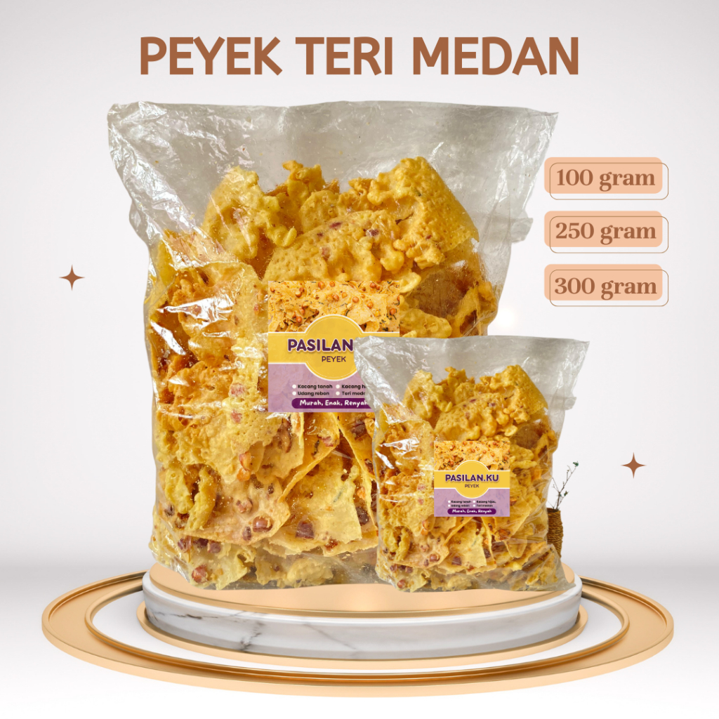 

NEW Peyek Teri Medan Renyah Camilan Gurih 100 gram - 500 gram