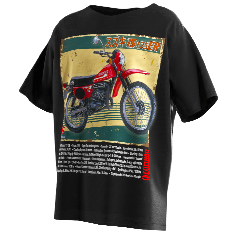 Kaos Tshirt Vintage TS 125ER