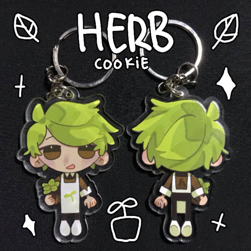 CROB | HERB cookie run ovenbreak kingdom keychain fanart by KOIHN