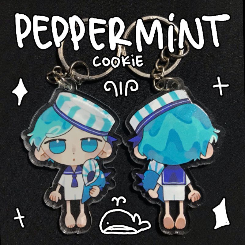 CROB | PEPPERMINT cookie run ovenbreak kingdom keychain fanart by KOIHN
