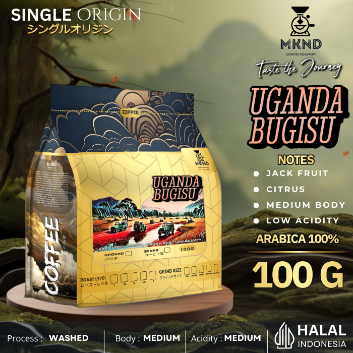 

MKND COFFEE ROASTERY - Kopi Arabika Uganda Bugisu 100g Singgel Origin | Import Beans | Premium Coffee | Medium Roast