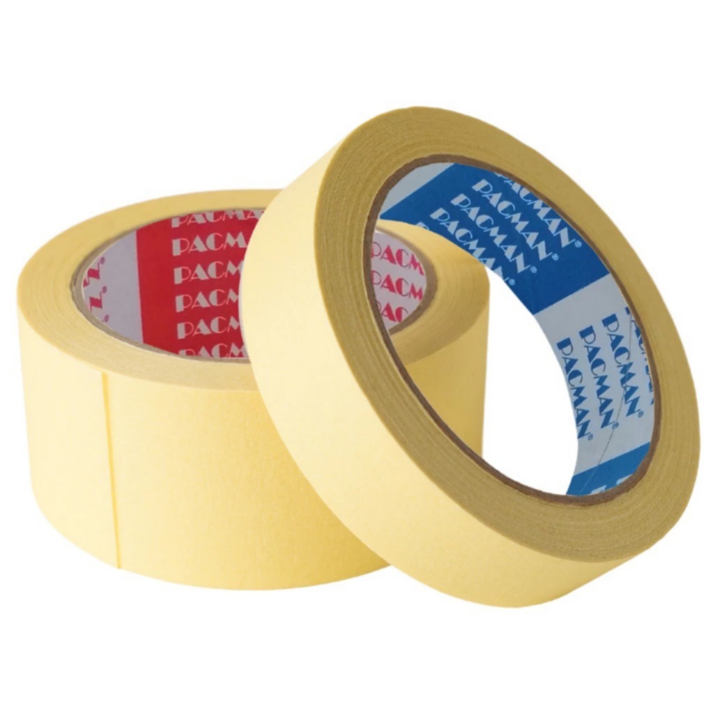 

BISA COD Isolasi Kertas Kecil Besar Lakban Kertas Kuning Masking Tape 24mm 48mm