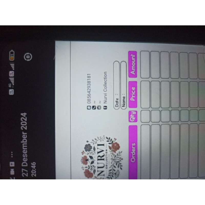 

Nota custom full warna # nota toko#nota olshop# nota bengkel isi 50 lembar