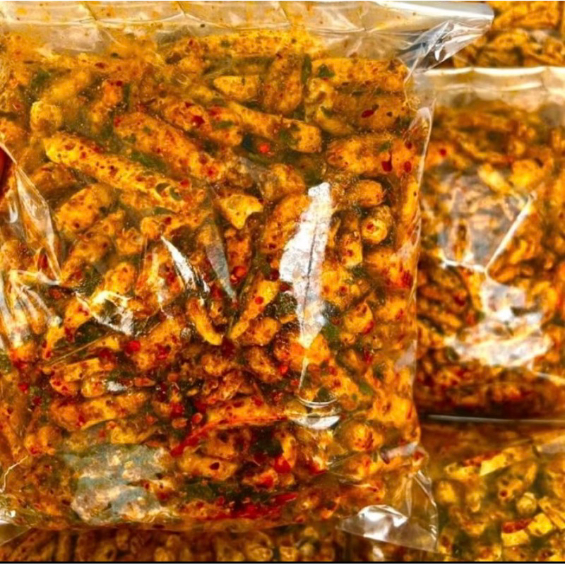 

Basren Viral 1KG / Basreng Bumbu Melimpa Pedas Daun Jeruk COD cemilan snack