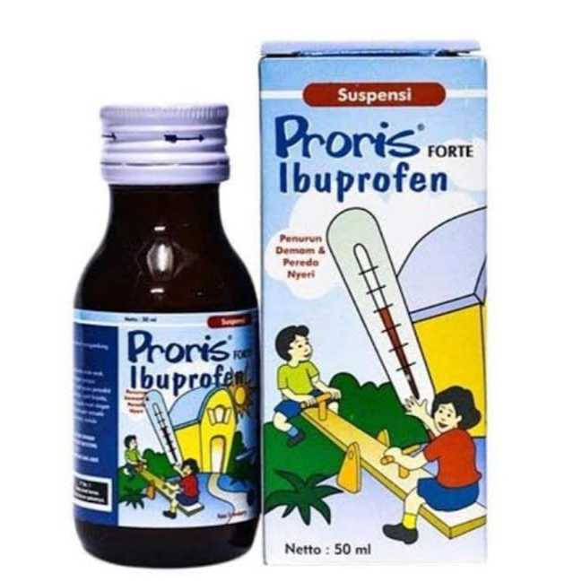PRORIS FORTE SUSPENSI 60 ML IBUPROFEN SIRUP OBAT DEMAM TURUN PANAS ANAK SIRUP 60 ML