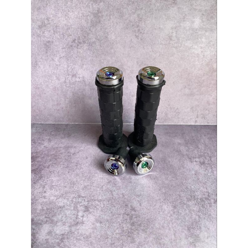 jalu stang universall model spirall + baut titanium handgrip kotak copy daytona