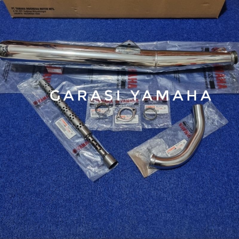 Knalpot rx king original yamaha set knalpot set rx king muffler rx king kenalpot rx king fullset