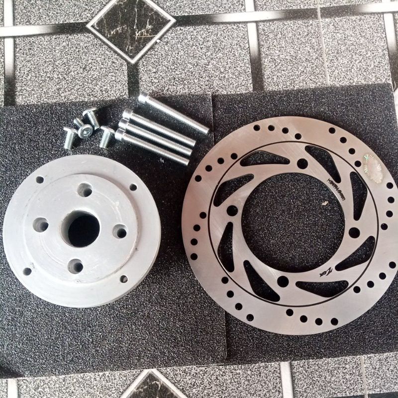 adaptor cakram belakang fiz r BRT Chemco Supra kharisma smash Kaze w175 pakai cakram belakang ninja 