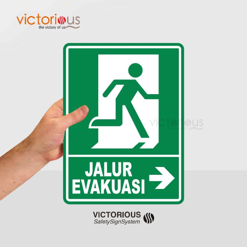 

Sticker Safety Sign K3 Arah Jalur Sticker Vinyl Tahan Air