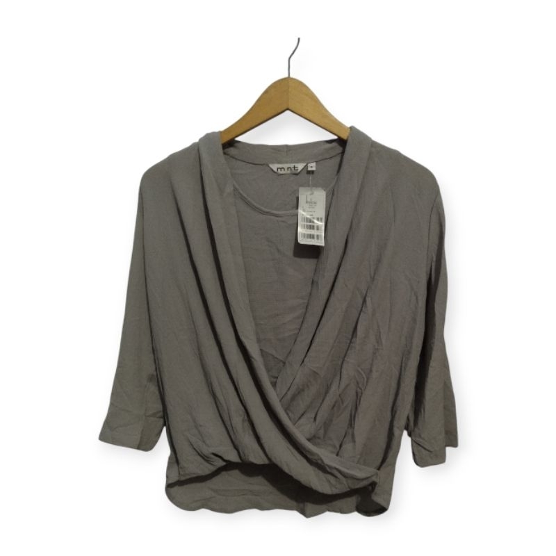 Mint - Blouse Wanita Mint Caroline Grey