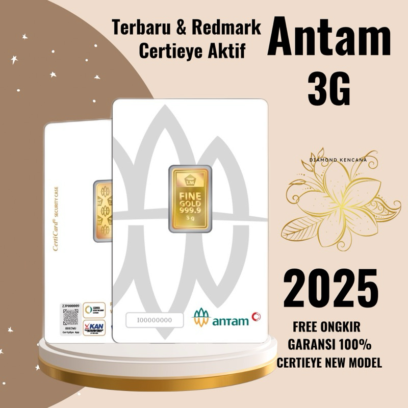 LM EMAS ANTAM 3 GRAM,LOGAM MULIA TERBARU