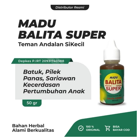 

Madu Balita Super anak pintar dan sehat Garansi 100% ORI