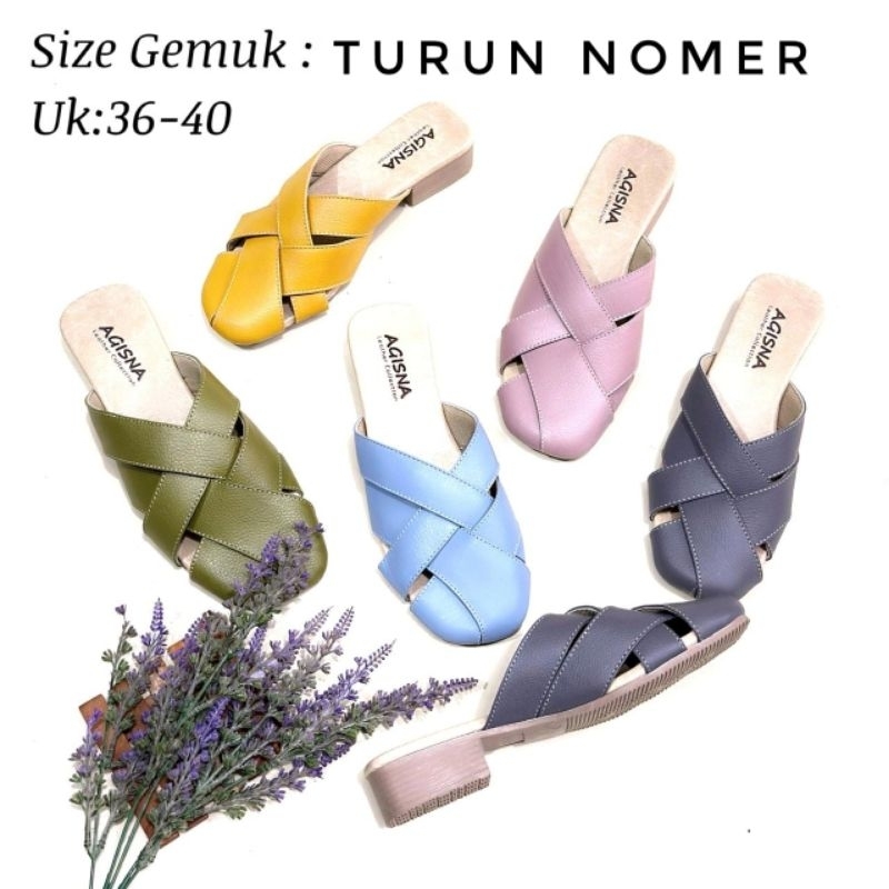 tutong anyam wanita kulit sapi asli sukaregang garut banting harga