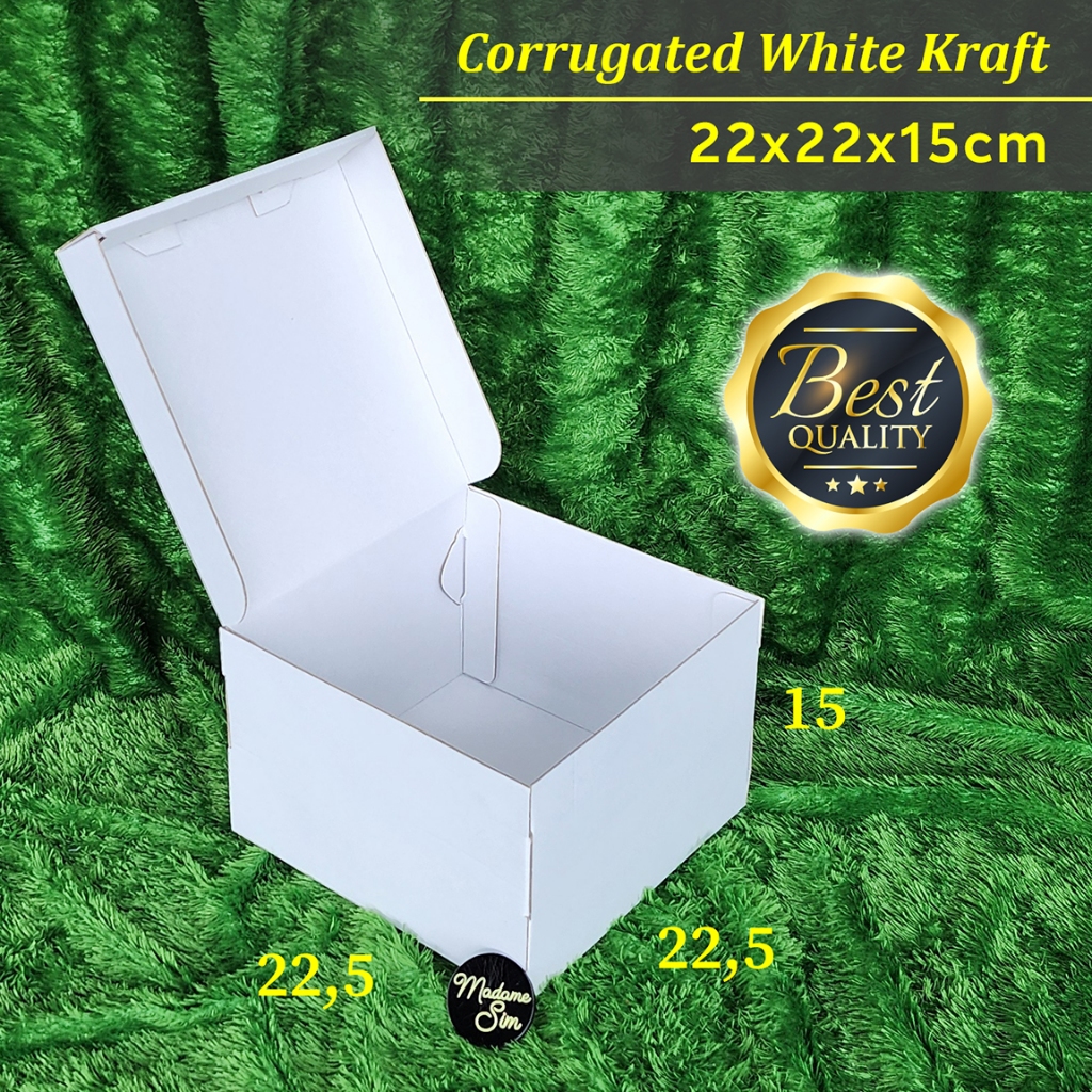 

KOTAK KUE - CAKE BOX - DUS BOLU 22x22x15 - WK (ISI : 10 PCS)