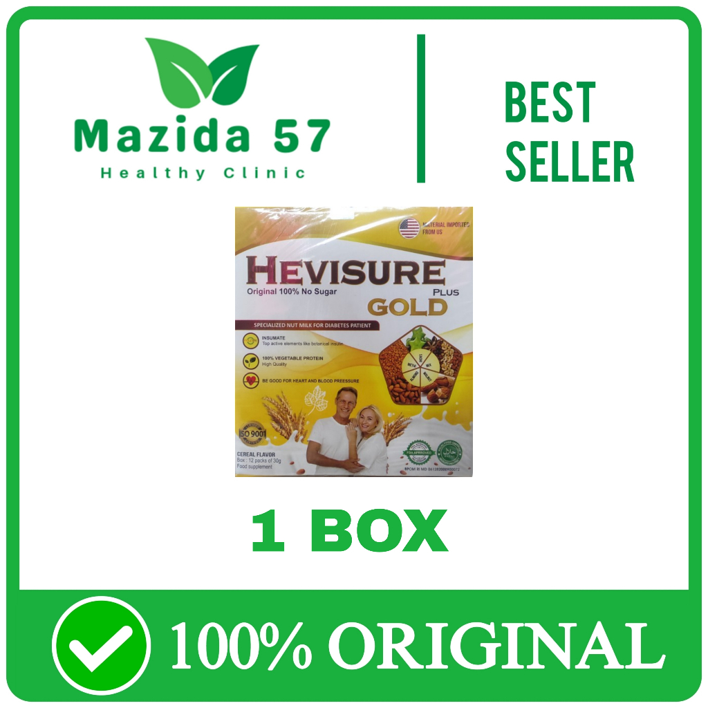 

Hevisure Gold Susu Diabetes Dan Kencing Manis 100% Original Asli