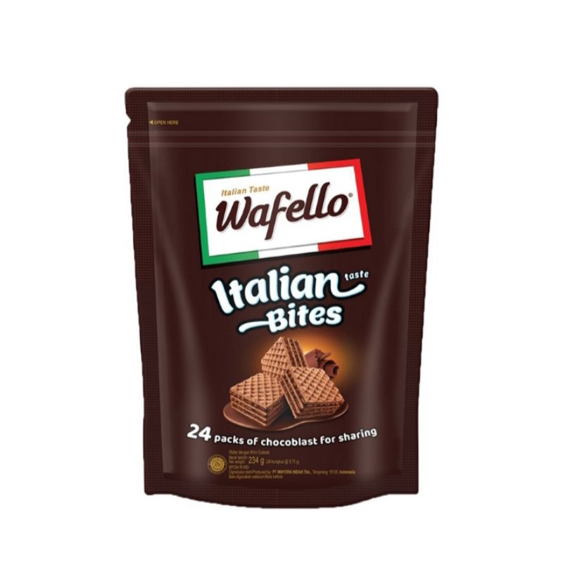 

Wafello Italian bites cokelat 234gr