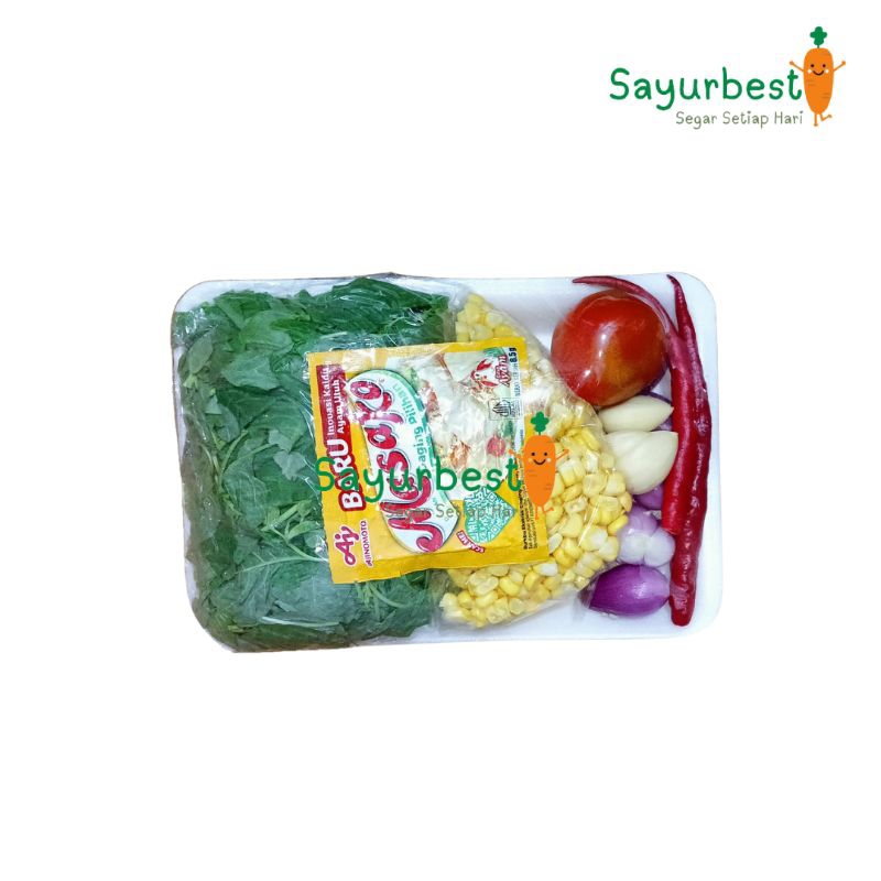 

Paket Sayur Bayam Jagung Siap Masak