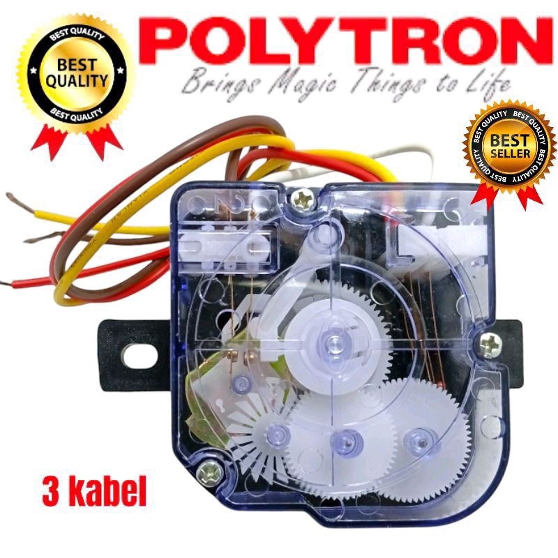 timer wash mesin cuci Polytron PWM7076 PWM1076 PWM1403 timer pencuci mesin cuci Polytron 2 tabung