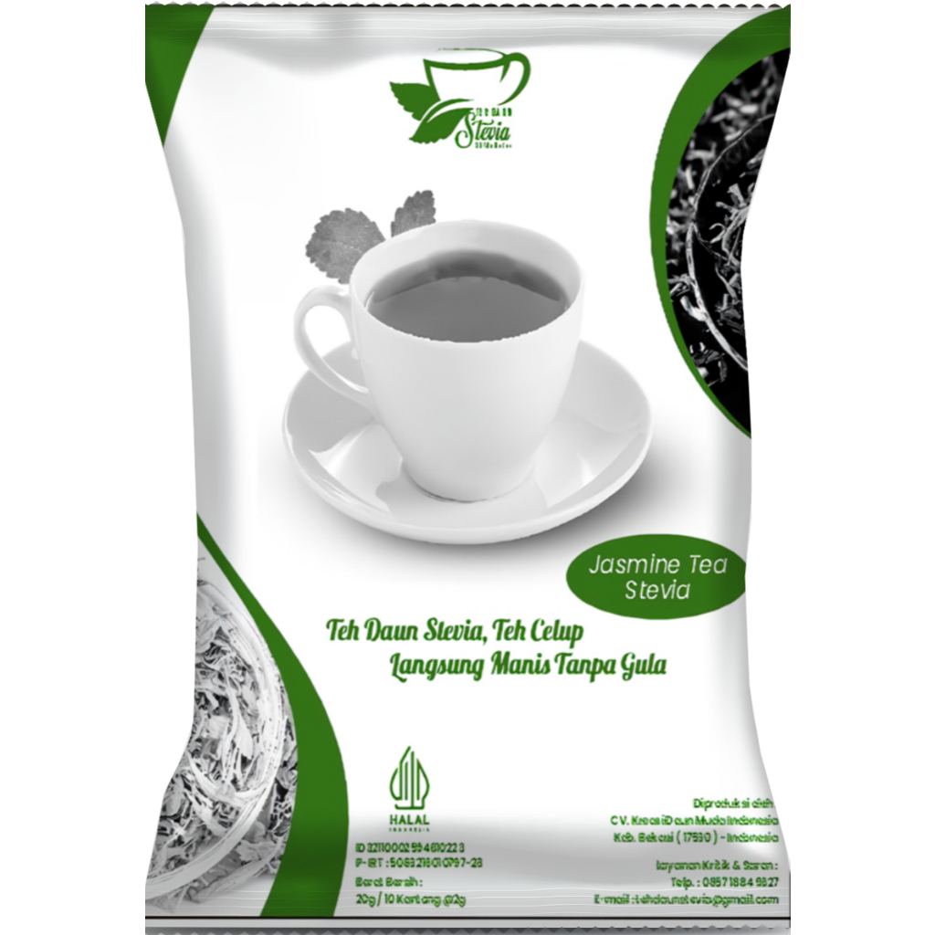 

Teh Daun Stevia - Teh Stevia Teh Celup Langsung Manis Tanpa Gula Isi 3 Tbag.