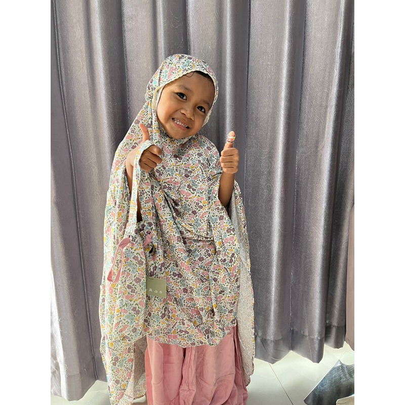 Mukena Anak tanggung // Mukena Kids Rayon Motif