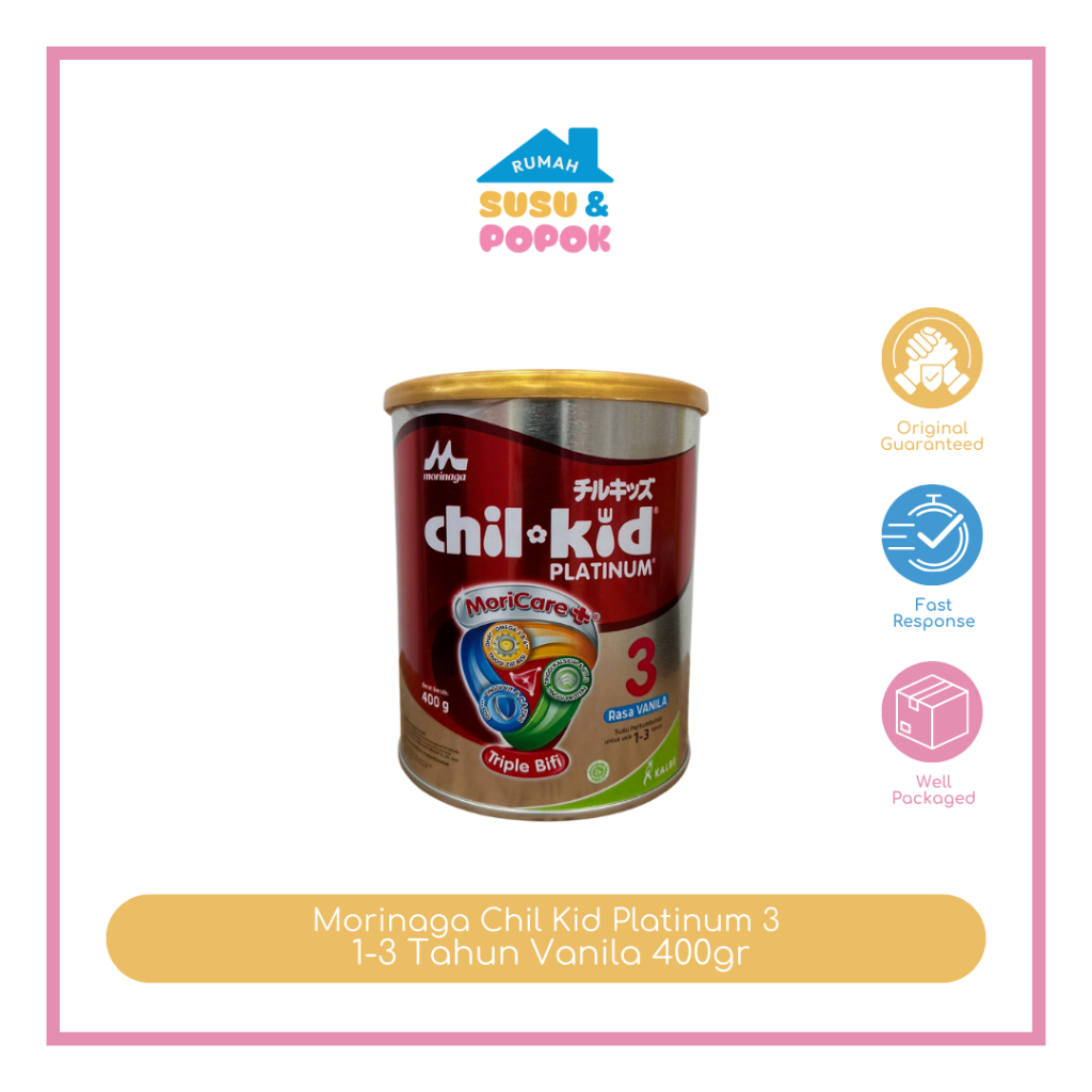 Morinaga Chil Kid Platinum 3 1-3 Tahun Vanila 400gr