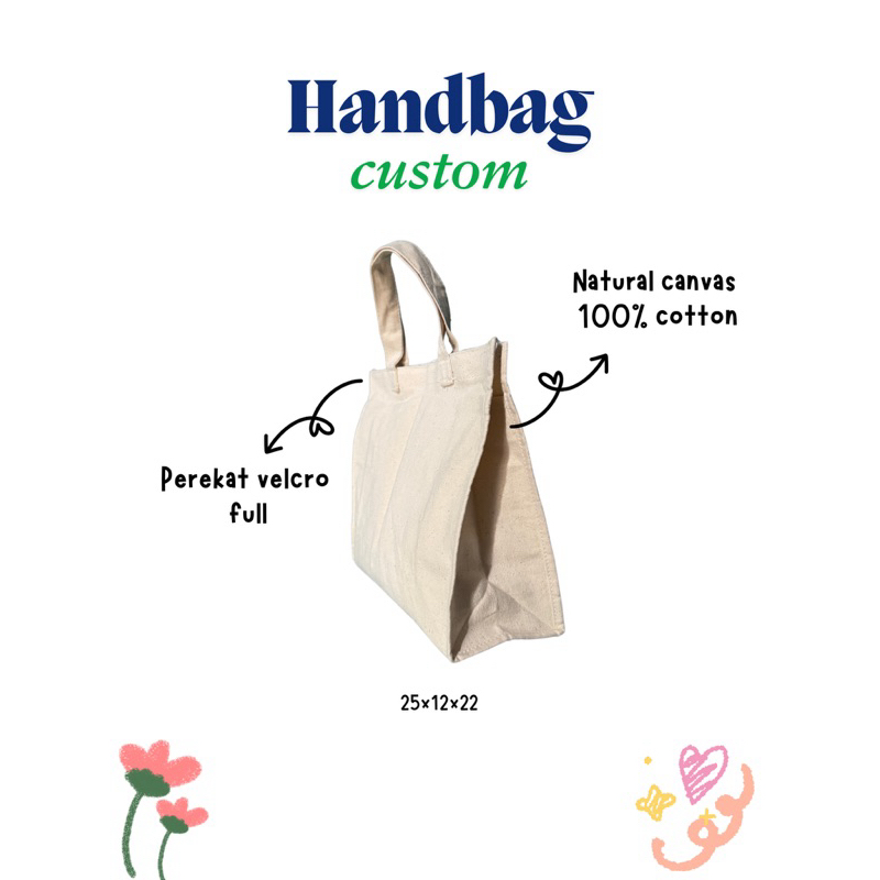 TAS JINJING KANVAS HANDBAG TAS HAMPERS - NUIT.PRINTING