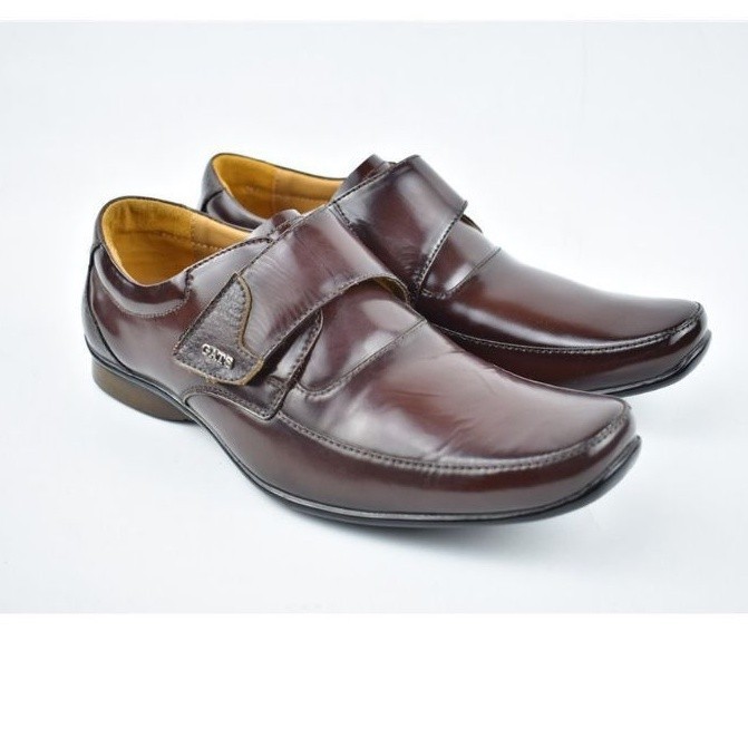 Sepatu Pantofel Pria Sepatu Kulit Gats ZU 0001 - Brown