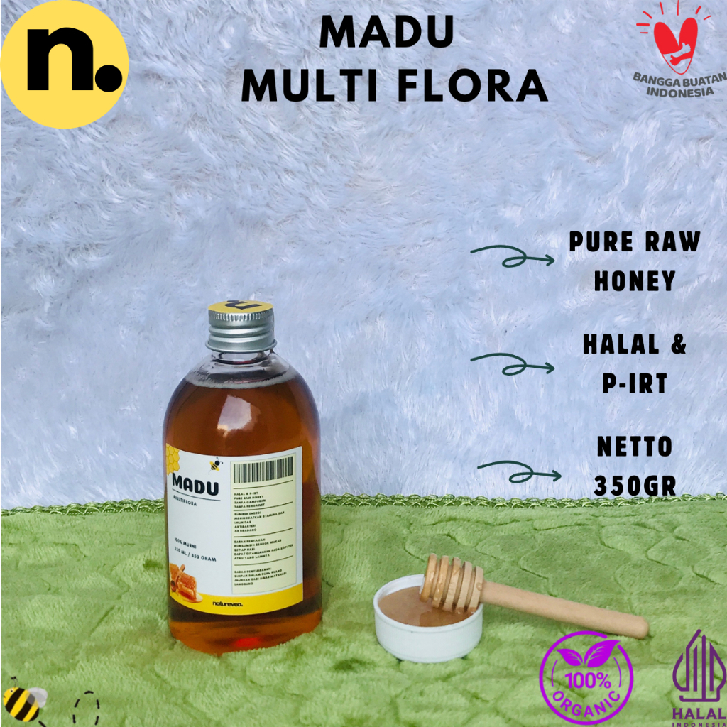 

Madu Murni Asli Multiflora Raw Honey 350gr