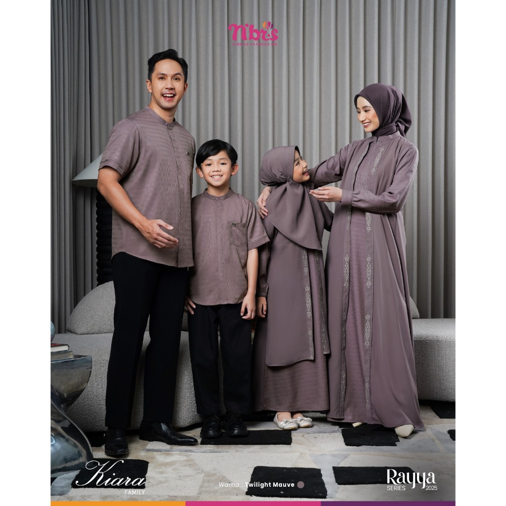 RAYYA SERIES NIBRAS KIARA TWILIGHT MAUVE 2025 - COUPLE NIBRAS KIARA TWILIGHT MAUVE 2025