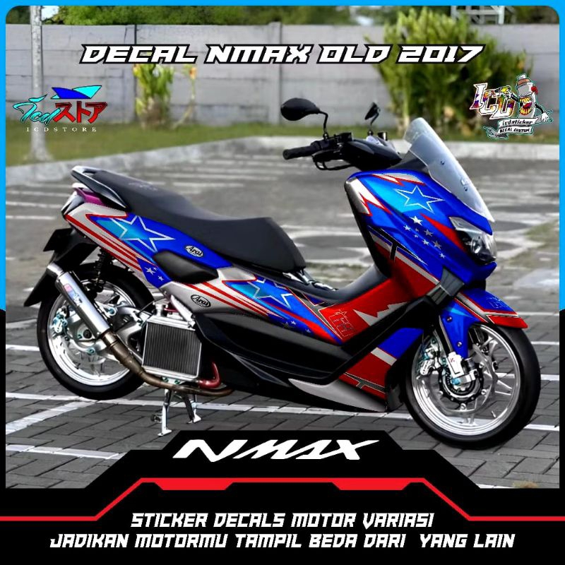 Decal NMAX Old 2017 Full Body Motif Arai Nmax New 2020 - Sticker Nmax Old / Bisa custom