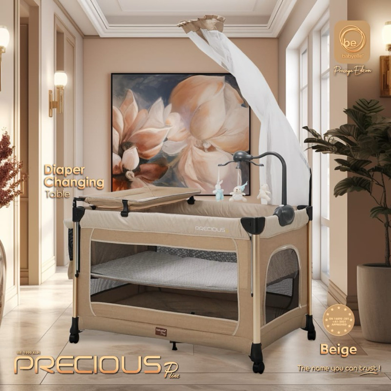 Makassar - Babyelle Precious Pline 3 in1 Auto Fold Prestige Edition BE-1999XLR Baby Box Tempat Tidur