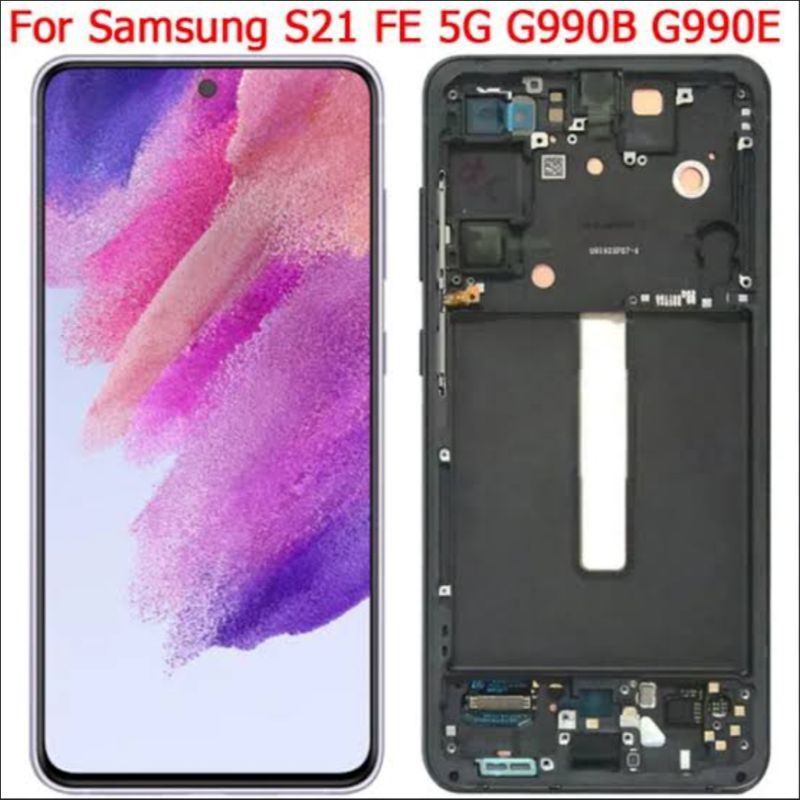 LCD TOUCHSCREEN SAMSUNG GALAXY S21 FE 5G, S21FE 5G / G990E OLED PLUS FRAME ORIGINAL