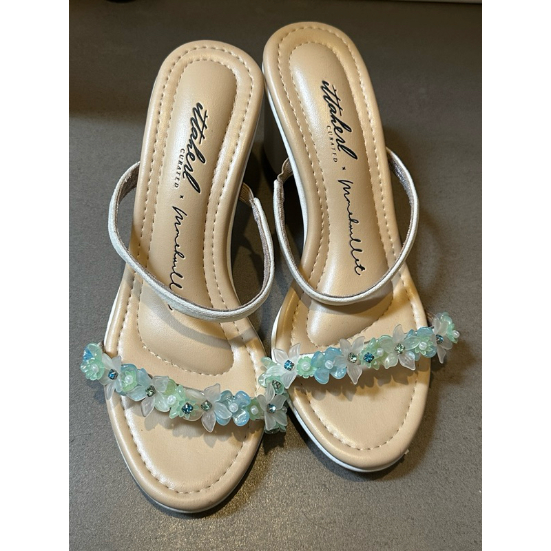 Ittaherl Mmehuillet Sandal Mistery Box Blockheels Pistachio 60mm