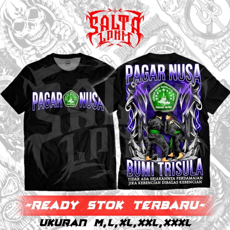 Kaos Pagar Nusa Bumi Trisula Terbaru A2 Full punggung