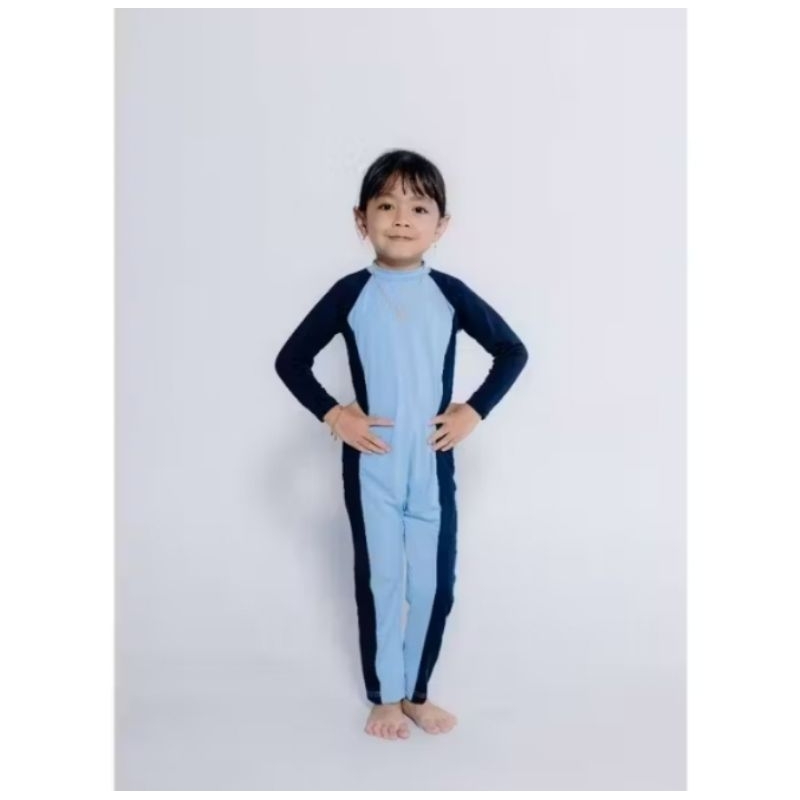 BAJU RENANG ANAK POLOS PANJANG PEREMPUAN DAN LAKI-LAKI  2-13 TH