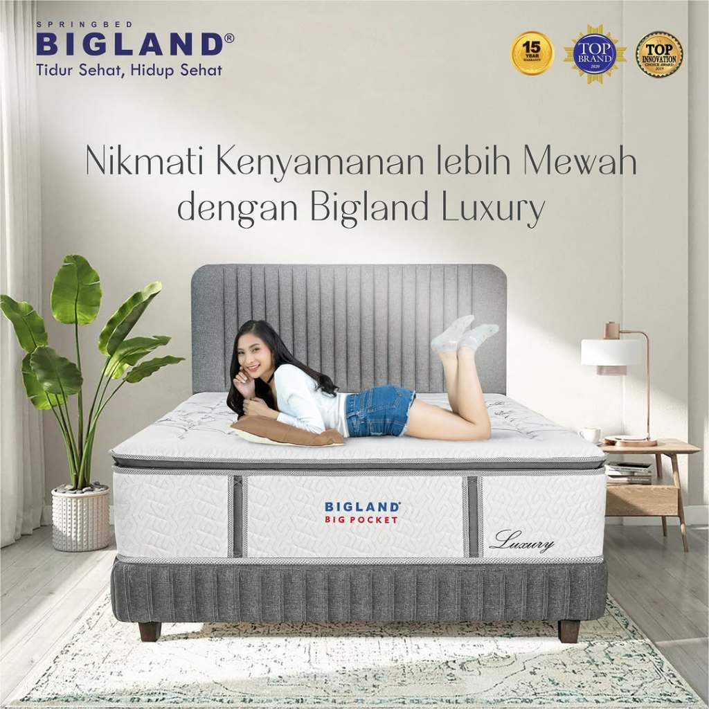 Spring Bed MATRAS ONLY BIGLAND BIG POCKET LUXURY