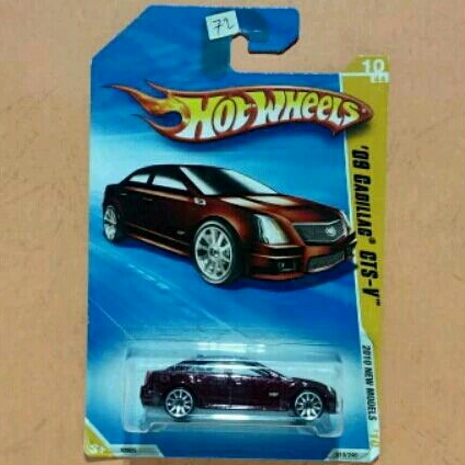 Hot Wheels 09 Cadillac CTS-V (Akta) merah