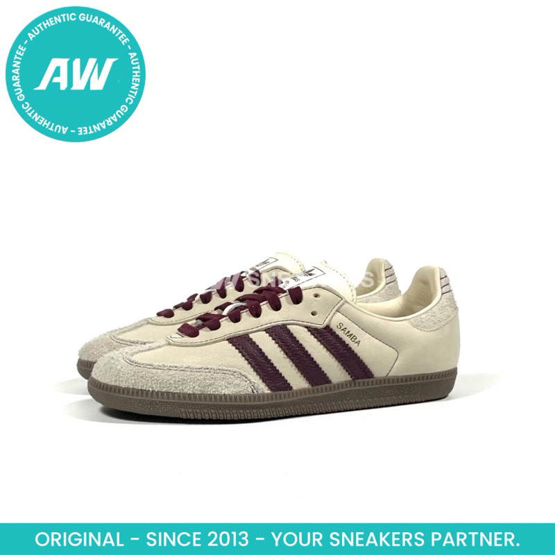 adidas Samba OG Wonder “White/Maroon”
