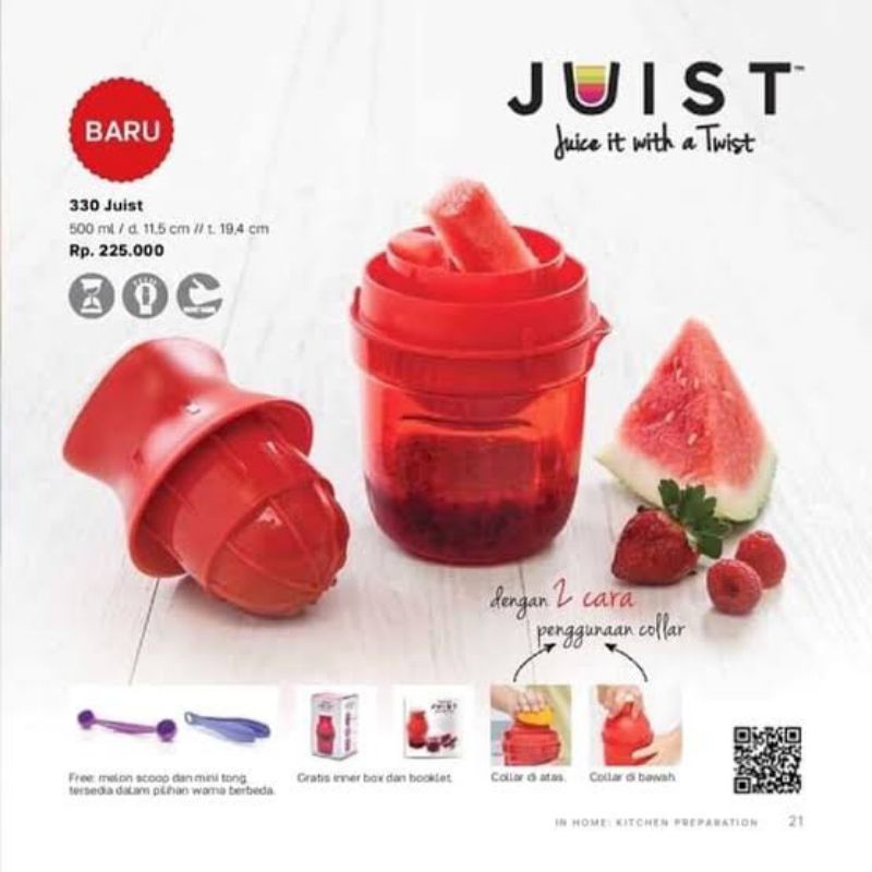 Juist Tupperware/Alat juice Manual/Sehat Juice/Blender buah